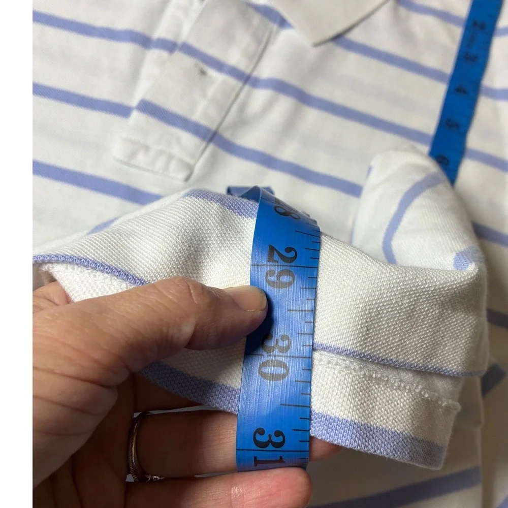 Polo Ralph Lauren Striped Cotton Pique Polo Shirt Orange Pony XXL Preppy